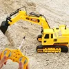 Wholesale electric simulation engineering truck kids Construction toys Remote Control bulldozer excavator toy