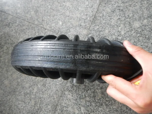 Heavy duty solid rubber wheel/tire 3.50-8