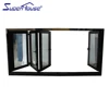 American CSA Standard thermal break double glass folding glass windows,accordion window