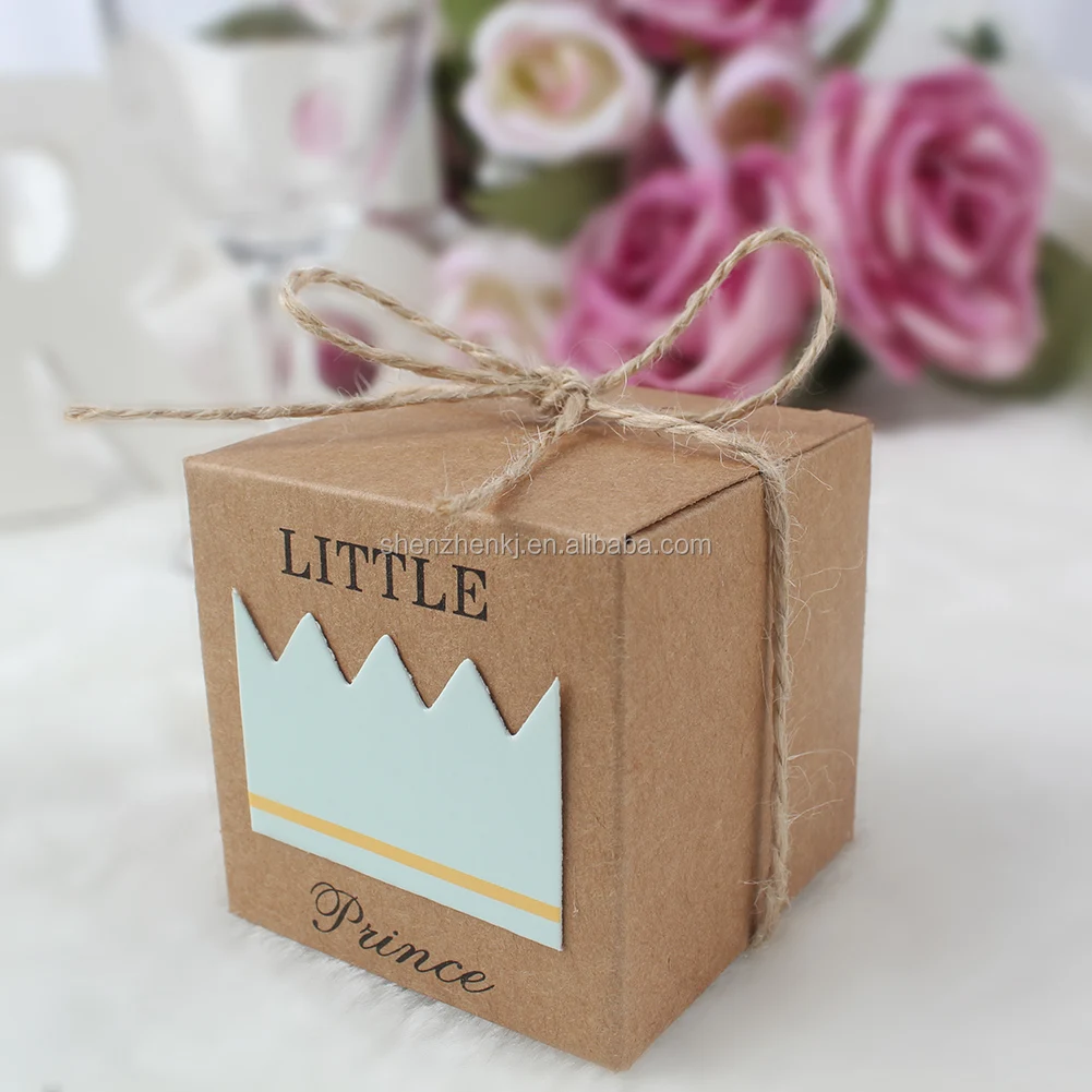 Kraft Paper Gift Box Candy Boxes Baby Shower Decorations Wedding Favors