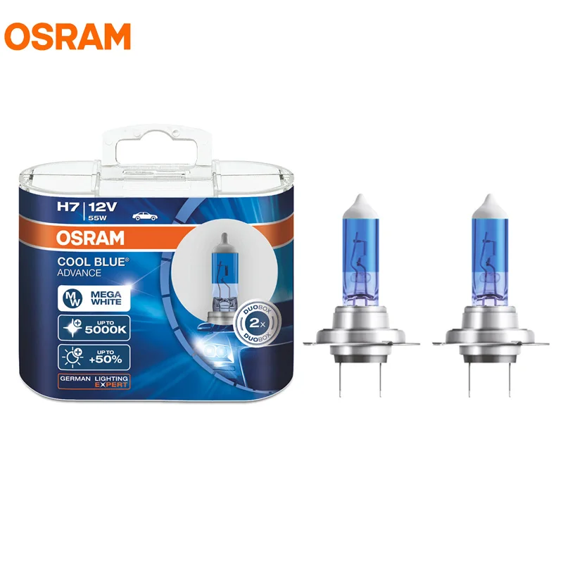 OSRAM H7 12V 55W 5000K 62210CBA PX26d COOL BLUE ADVANCE Xenon Halogen Bulb Car Headlight