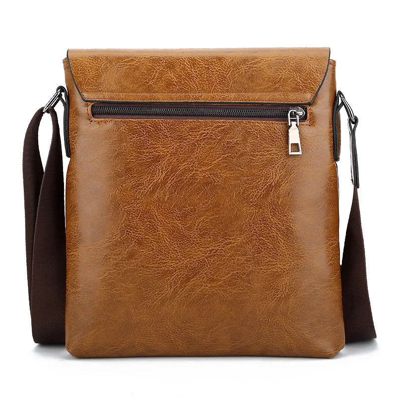 TRIPAMN Fashion Men's Messenger Bags PU Leather Business Casual Cheap Sling Cross-body Shoulder Bags