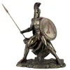 Ancient realistic resin soldier take the Shield statue