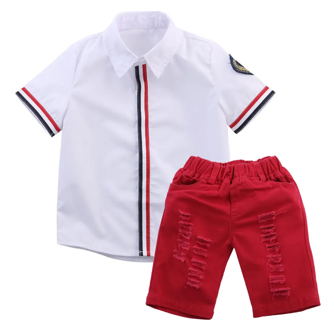 Gc037a 2pcs Tshirt Summer Children Boy Clothing Set Manufacturers In China Buy Clothing Set