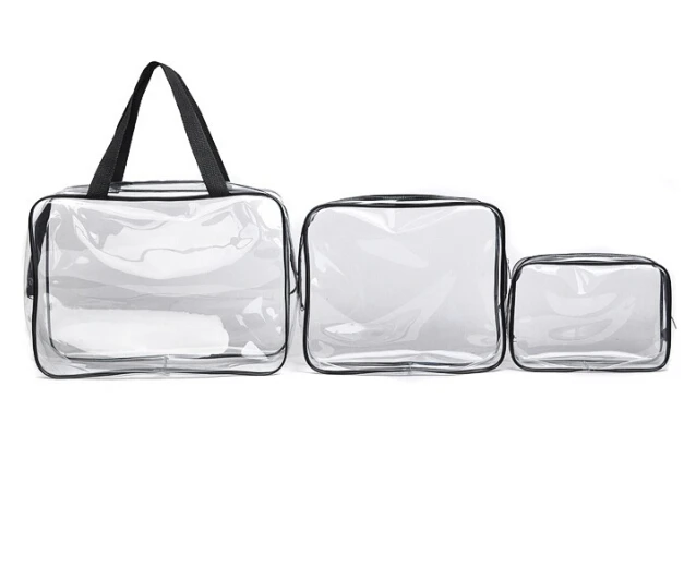 transparent cosmetic bag