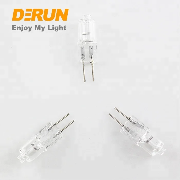 Glass Clear 10W 20W 30W 35W 6V 12V 24V 110V 127V 130V 220V 230V 240V B Class G4 Linear Halogen Bulbs , HAL-JC