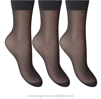 Lot De 3 Paires De Chaussettes Homme NEOFAN – Nylon Noir, Taille 39-46, Transparentes (neuves)