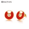 Baoyan 316L Stainless Steel Chic Fashion Gold Plated Jewelry Earring Wholesale Jewelry Lots for Women