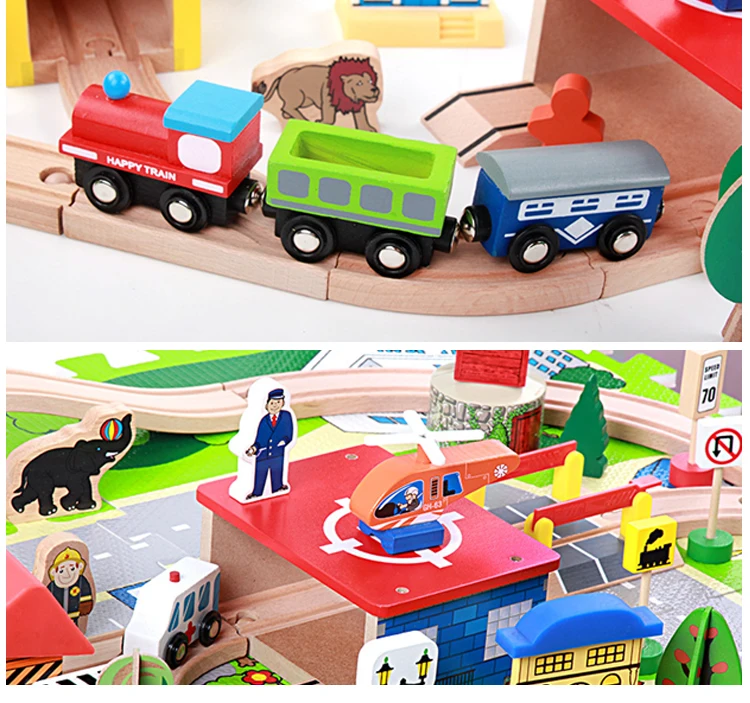 Holz-Eisenbahn Zubehör – Brücke Für Spielzeugzug, Kreatives Track-Layout-Set