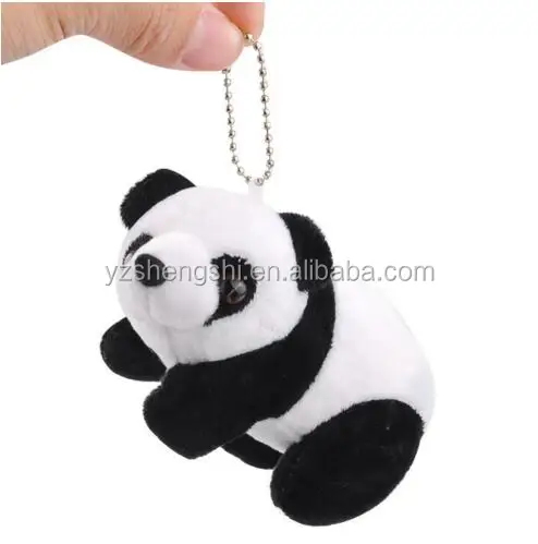 stuffed panda keychain