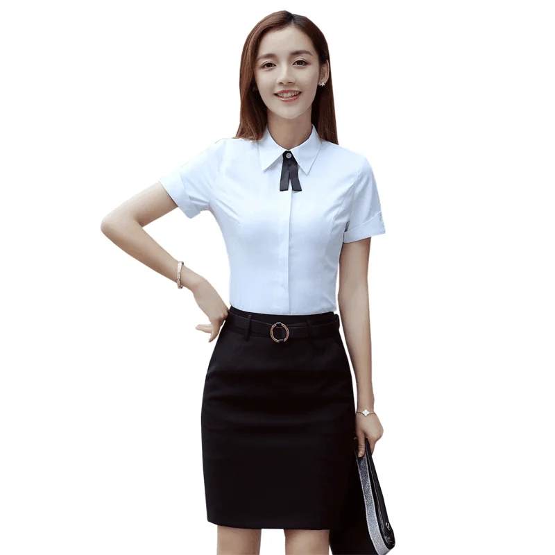 formal skirt and shirt