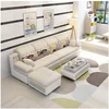 Latest modern home furniture reclining fabric sofa cum bed