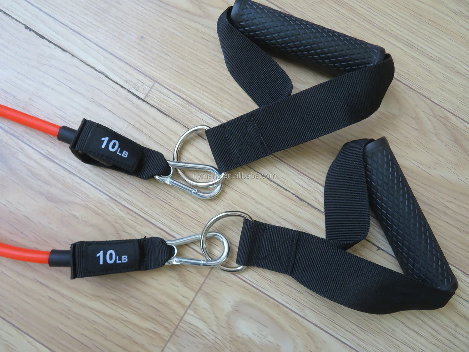 resistance band carabiner with eyelet for bodybuilding