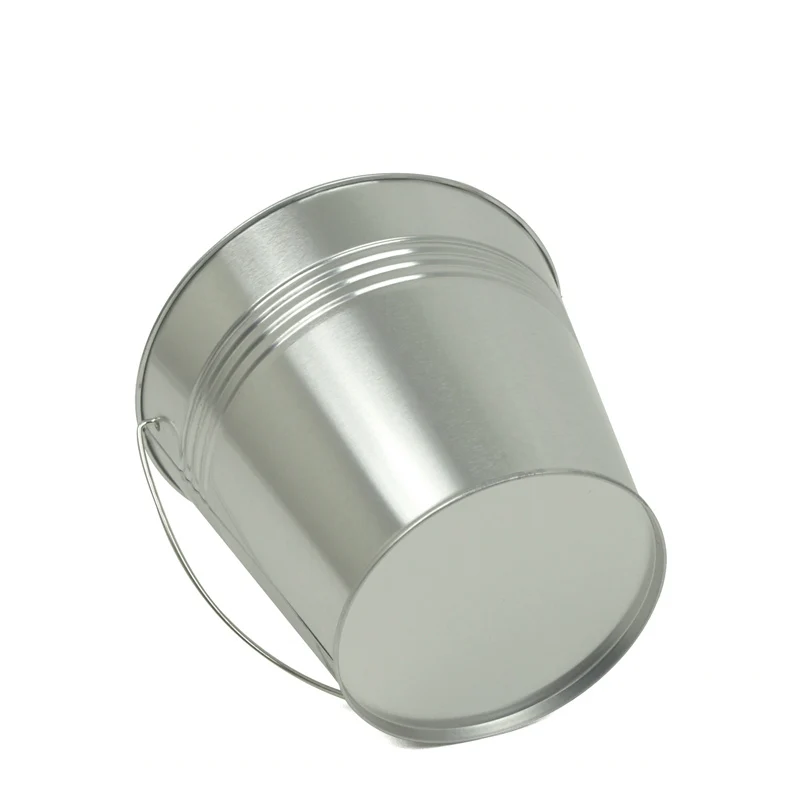 2020 Hot Sell Wholesale Metal Conical Ice Buckets Tin Pails With Handle For Buffet Party