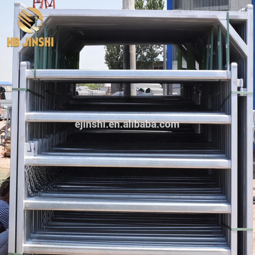 1800*2100mm Heavy Duty Galvanized Rail Fencing for Livestock