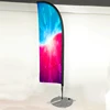 2019 FOCUS outdoor swooper flying beach flag with 4.5m fiberglass pole