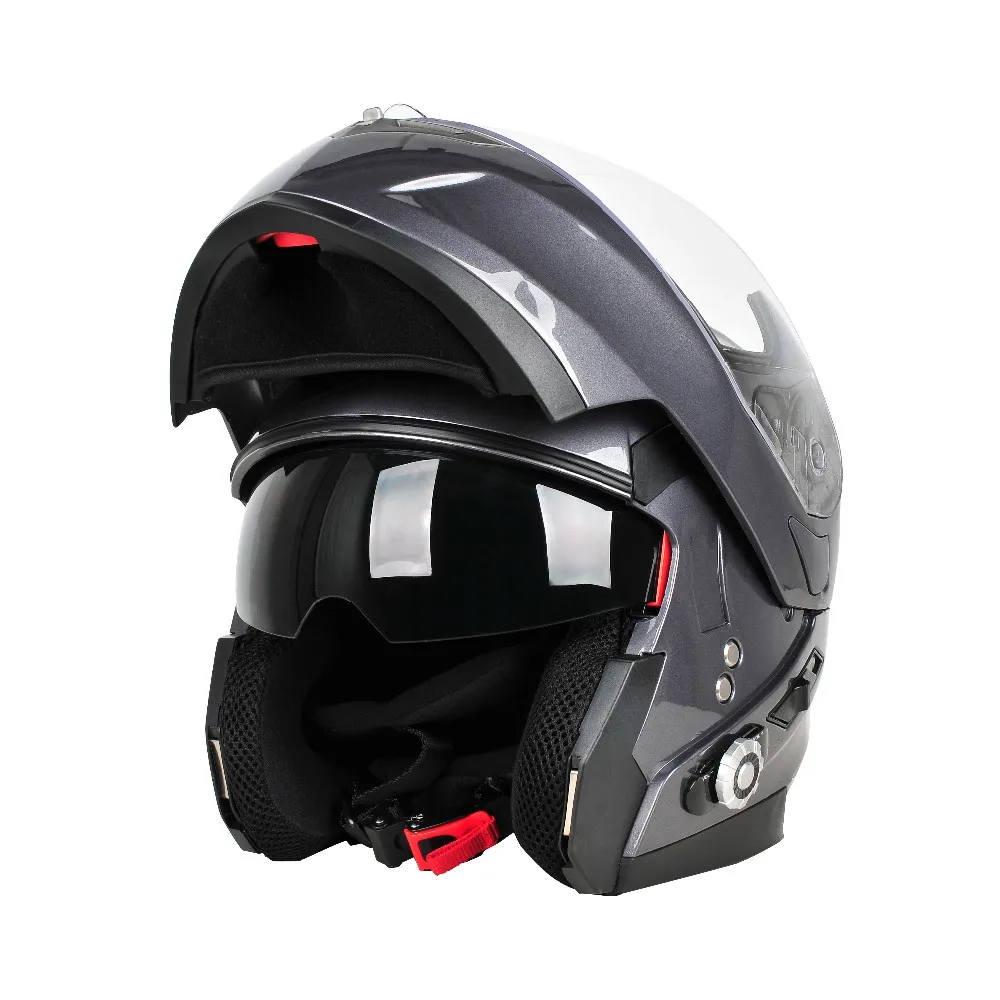 Motorcycle Helmet Bluetooth Bm2-902 With Built-in Bluetooth Intercom