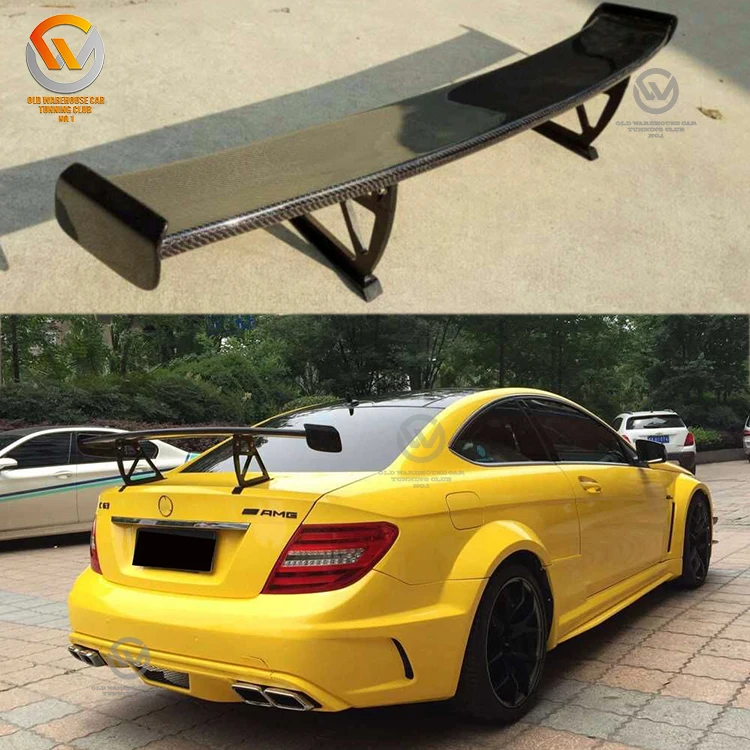 Carbon Fiber Gt Style Rear Wing Trunk Spoiler For 2007 2013 W204 C