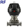 RF Hygienic Stainless Steel Mushroom Valves Spring Return Double Acting