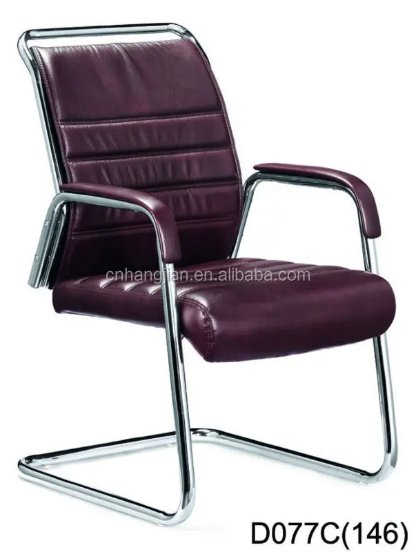 D077c Old Fashioned Office Chair Conference Chair Without Wheels