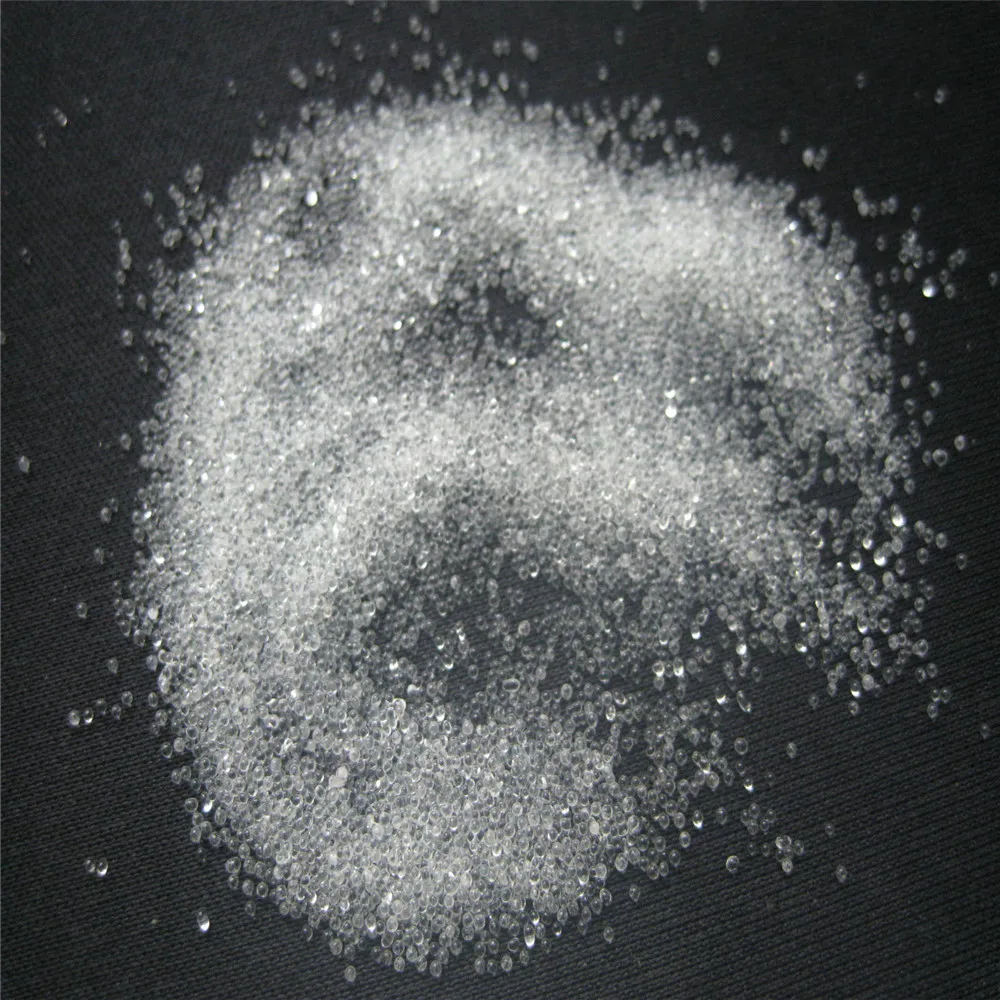 High strength polishing and sandblasting abrasive micron glass beads