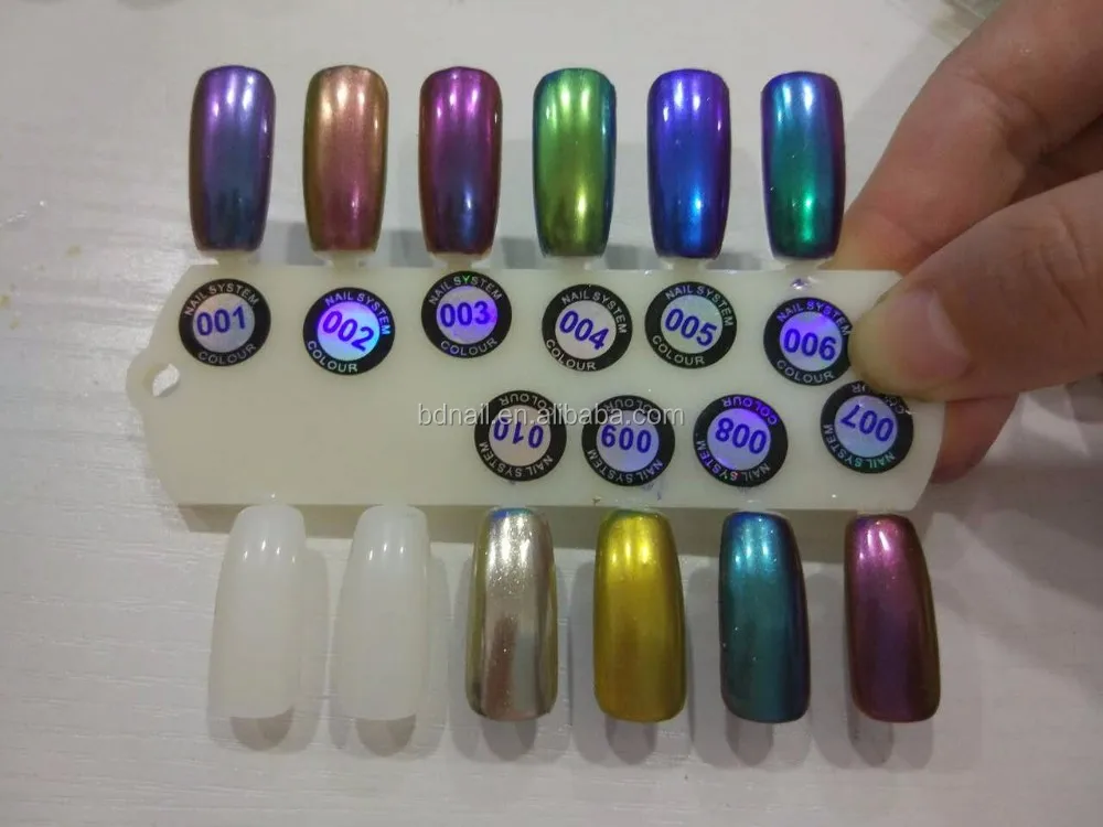 Silver Gold Chrome Mirror Powder For Mirror Nails Mirror Effect Powder