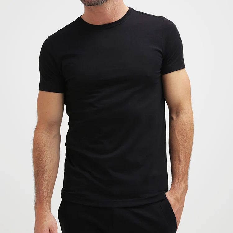 Custom Mens Muscle Slim Fit Organic Cotton Blank Gym T Shirt - Buy ...
