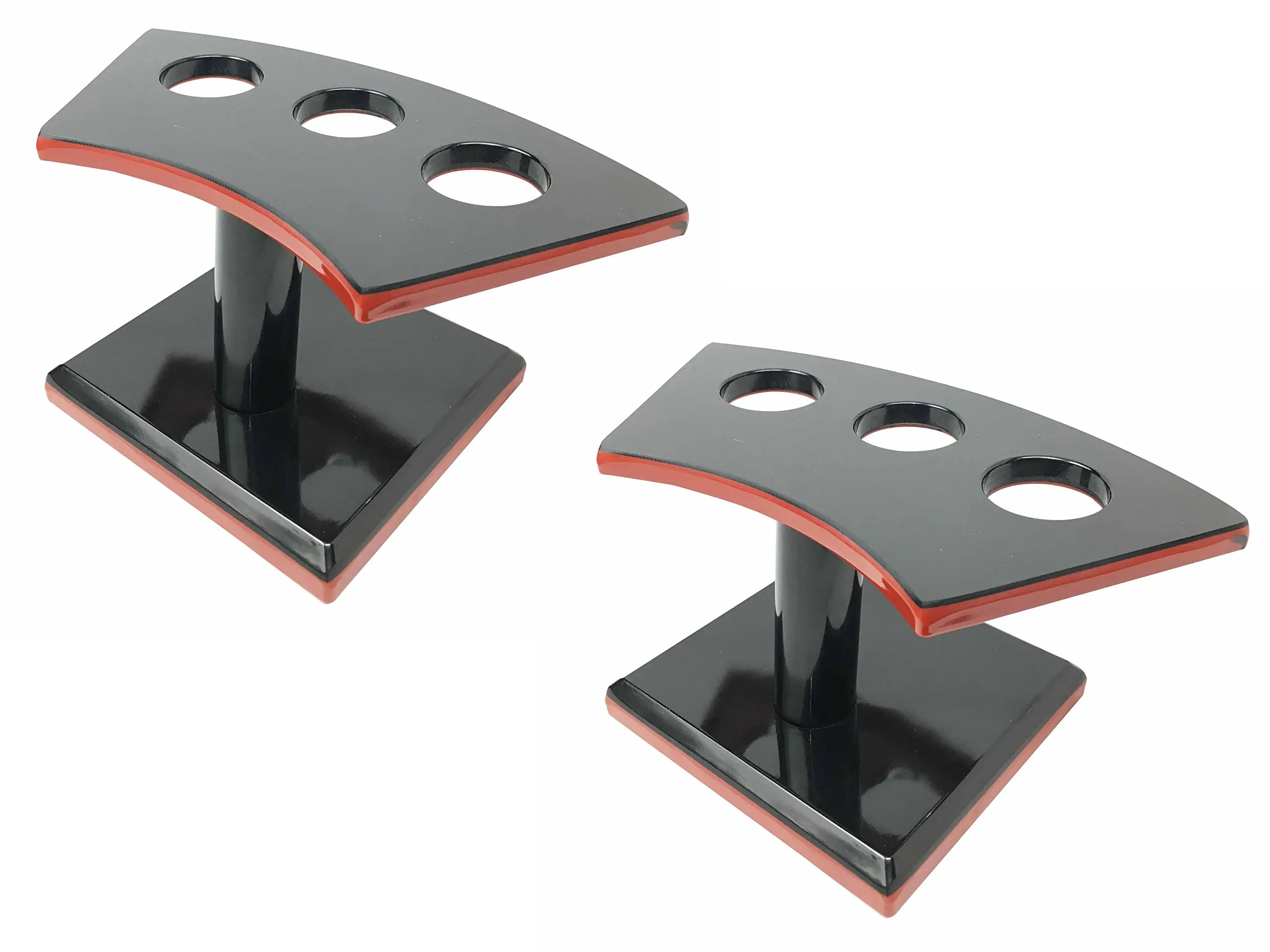 Set of Two Japanese Style Temaki Sushi Roll Holder With Three Compartments Figurine Kitchen Dining Decor Display Stand Serve Ware Restaurant Supply