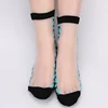 China hot sales lady new glass silk stretch socks