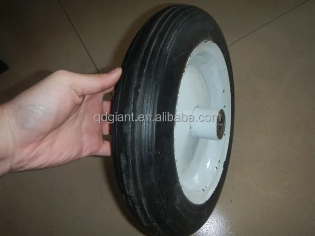 13 inch smooth solid rubber wheel