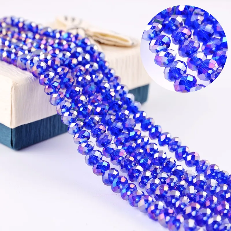 Shinningab Coating Glass Beads Crystal Glass Beads For Jewelry Making