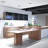 New complete kitchen design round PVC kitchen cabinets