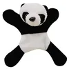 Cuddly plush panda cheap custom animal fridge magnet