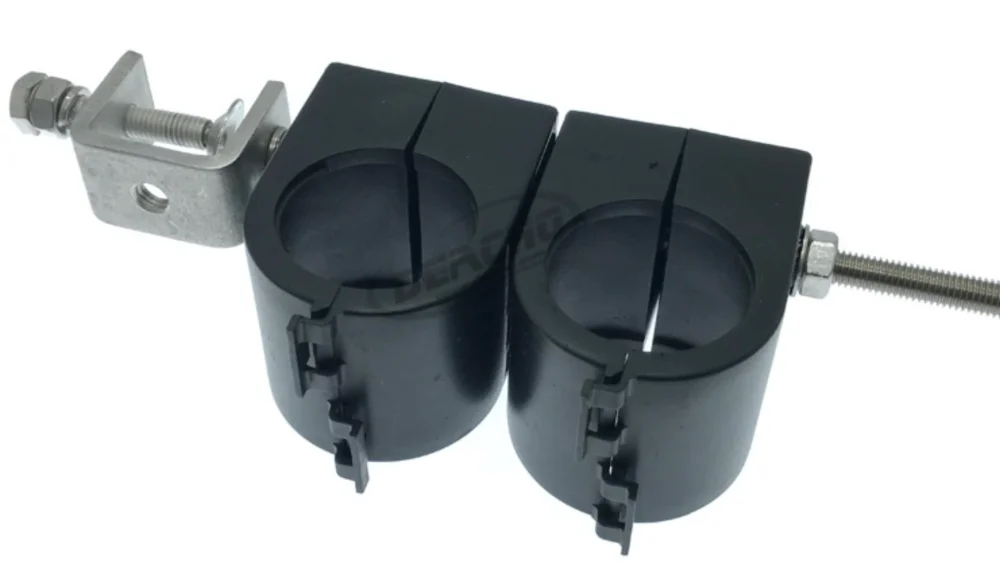 Click on type feeder cable support clamps hanger for 11/4" coaxial