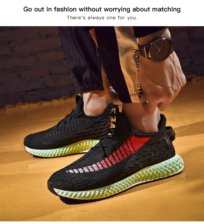 2019 New Arrived Spring Summer Men Futurecraft 4D Running Shoes Low Top Sneakers Knit Breathable Wear-resistant Casual  Shoes