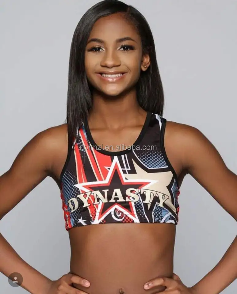 Sublimation Custom Cheerleading Uniform Cheer Sport Bra And Shorts Cheerleader Practice Wear