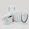 Top quality paper round flower boxes custom logo hat box round for flower packaging