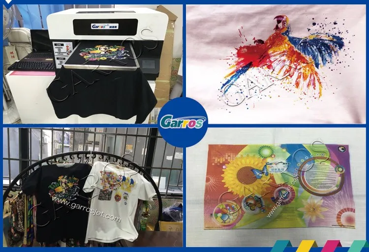 Top-selling Garros A3 t shirt printing machine cotton tshirt printer