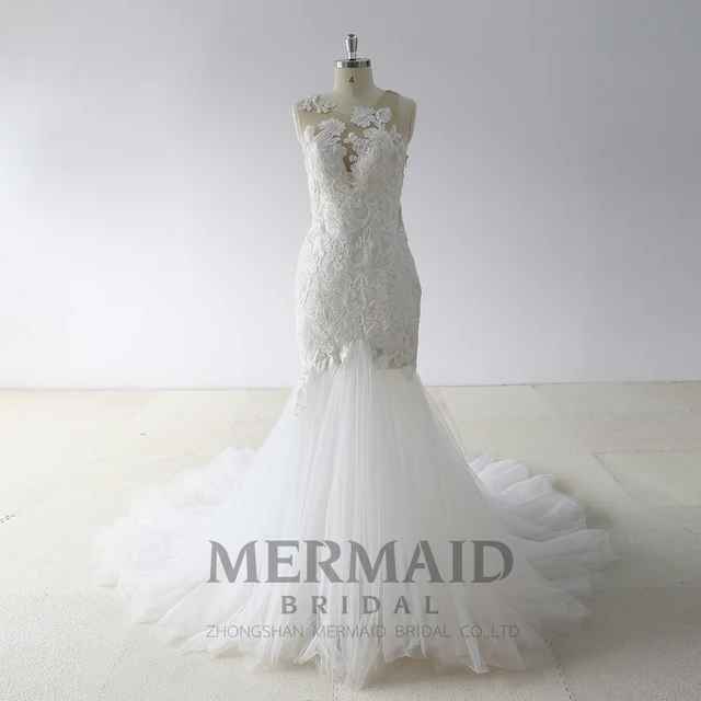 Fish cut wedding dress Clearance