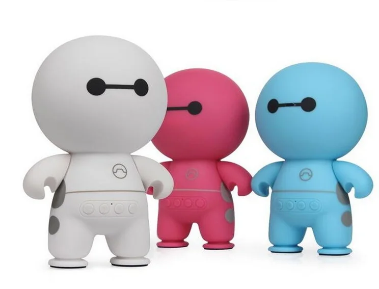Mini Portable Wireless Cartoon baymax wireless speaker Support TF Card USB AUX Input Handsfree Call - ANKUX.COM