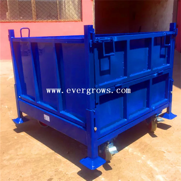Rectangular Foldable Square Steel Pallet Box Alibaba China