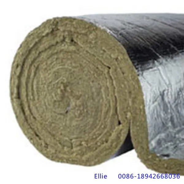 Rockwool Blanket Wire Mesh Bonded Insulation For Exhaust Gas Duct Pipe