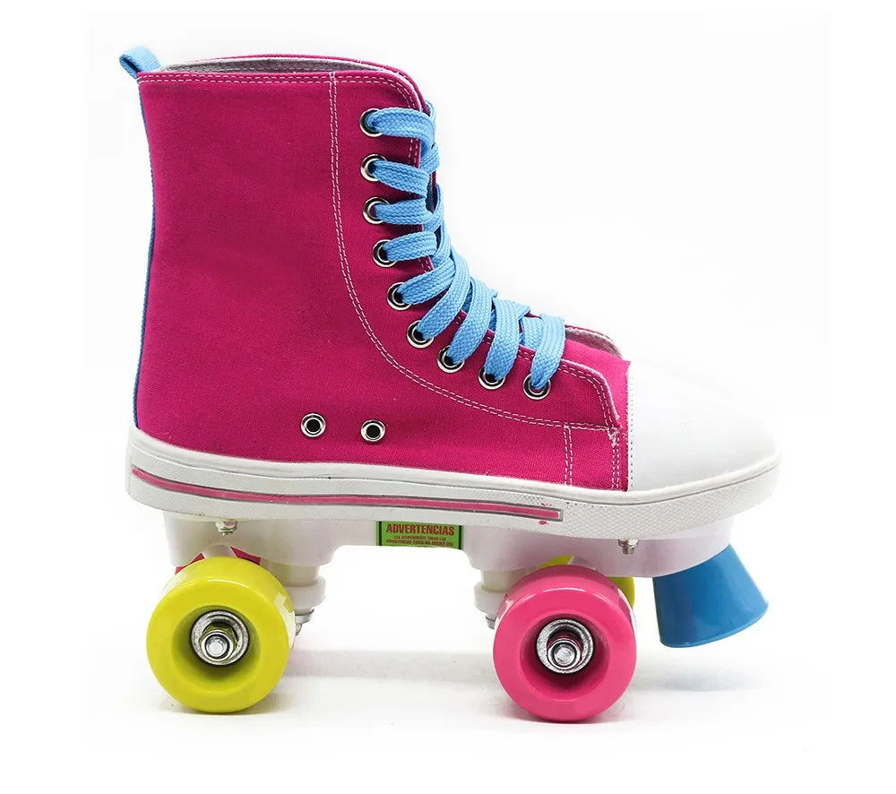 热卖溜冰成人帆布滚轮鞋 - buy roller skating,canvas shoe woman