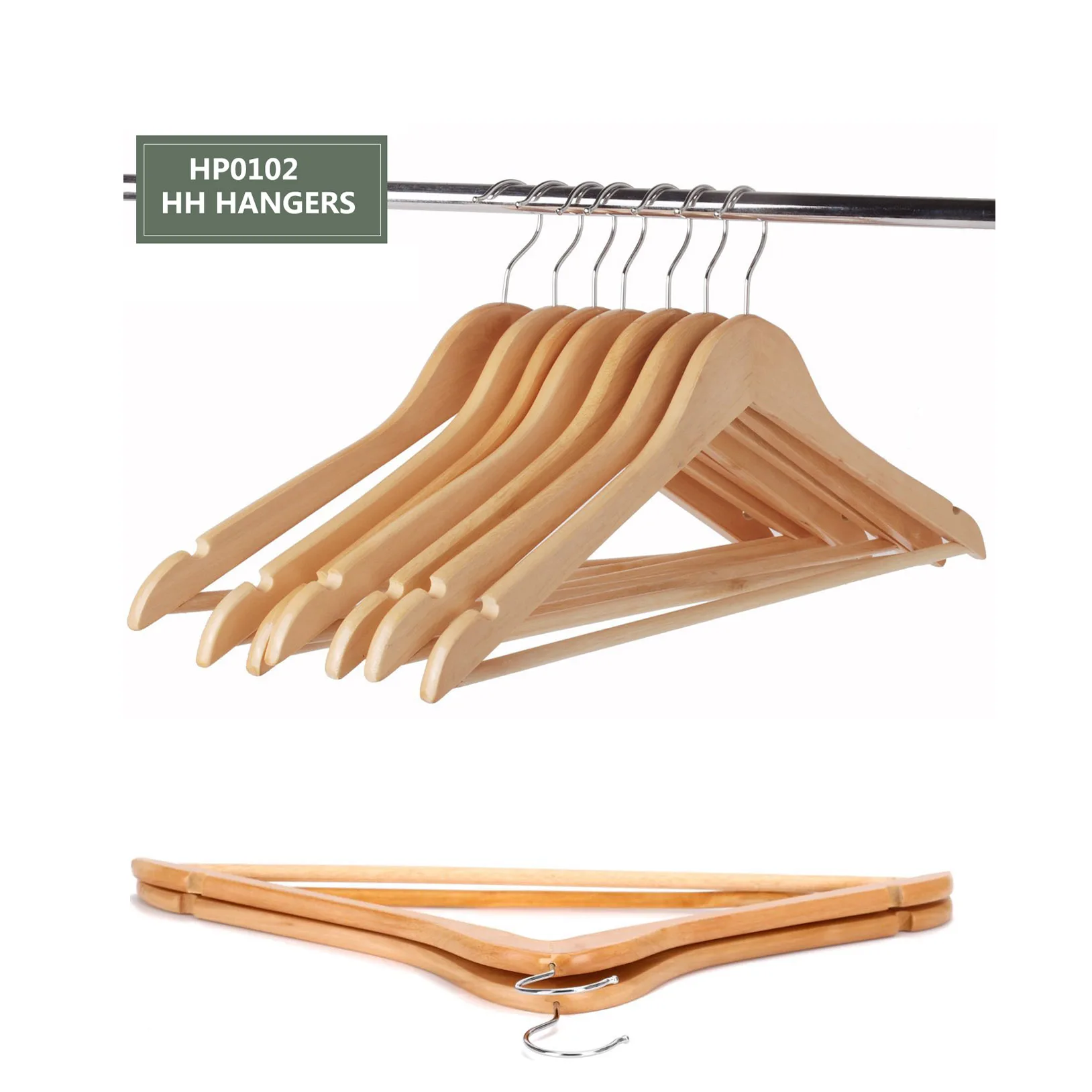 Wholesale Hangers Wooden Hanger With Wood Bar Buy Wholesale Hangers