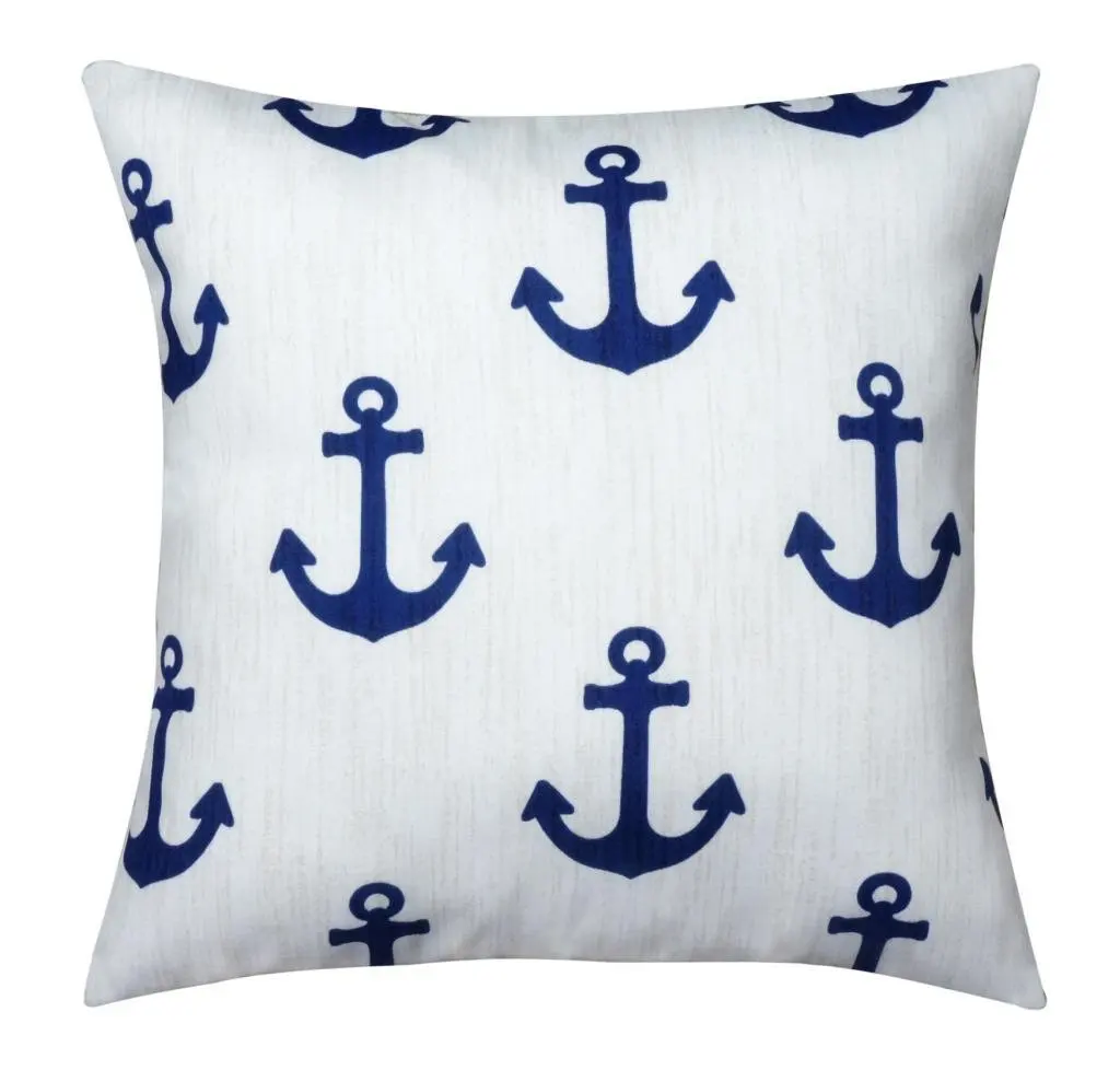 Beach Decor Throw Pillows Find Get Quotations Blue Decorative Pillows Throw Nautical Decor Beach House Coastal Anchor 18 Inch