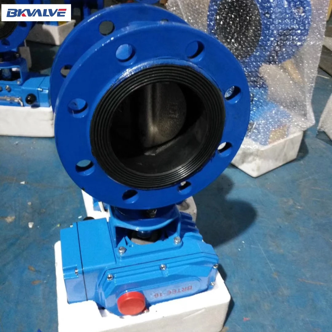 Qt450 Wafer Type Electric Actuator Motorized Butterfly Valves Price