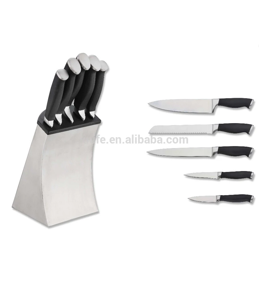 New Design Competitive Price 6pcs Kitchen Silicon Handle Knives Set