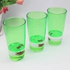 Colorful plastic cup with liquid sand timer mug