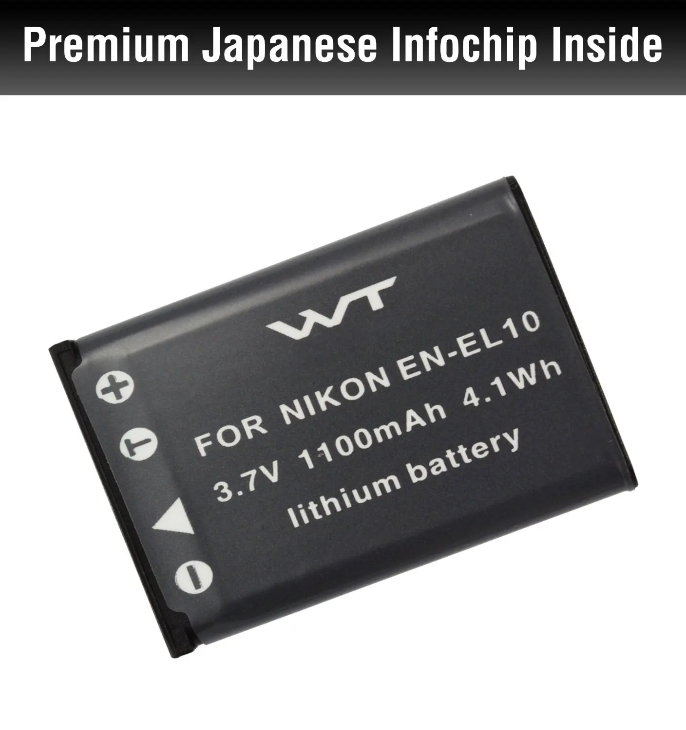 WT Nixxell Battery for Nikon EN-EL10,MH-63 and Nikon Coolpix S60, S80, S200, S210, S220, S230, S500, S510, S520, S570, S600, S700, S3000, S4000, S5100 (Fully Decoded)