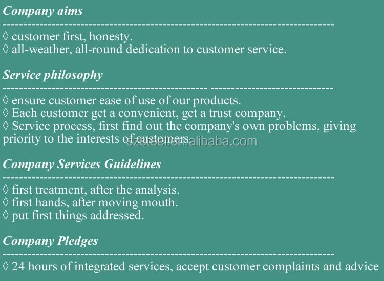 our service